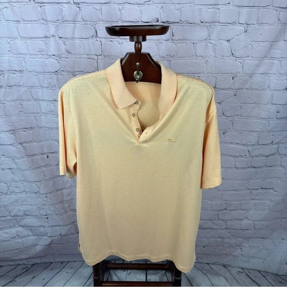 Tommy bahama striped Polo Shirt size XL
